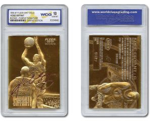 Kobe Bryant - 1996-97 23KT Gold Fleer Rookie Limited Edition Gem - Mint 10 Card (Purple Signature)