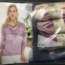 Purple/Pink Yarn w/ Pattern