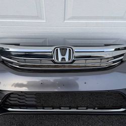 GRAY HONDA ACCORD FRONT BUMPER BLACK 2016 2017