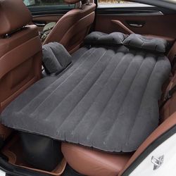 Inflatable Car Air Mattress Back Seat Bed,Thickened Car Travel Camping Air Mattress with Air Pump,Blow Up Bed Portable Car Sleeping Mattress for Car U