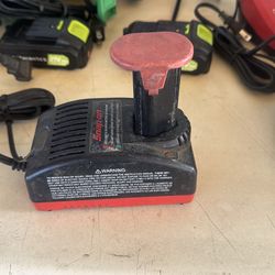 Snap on charger battery