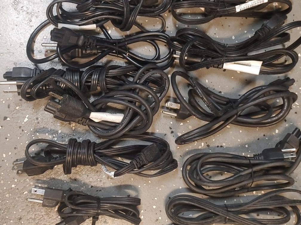Power Cables 2 Prong Mickey Mouse AC Lot