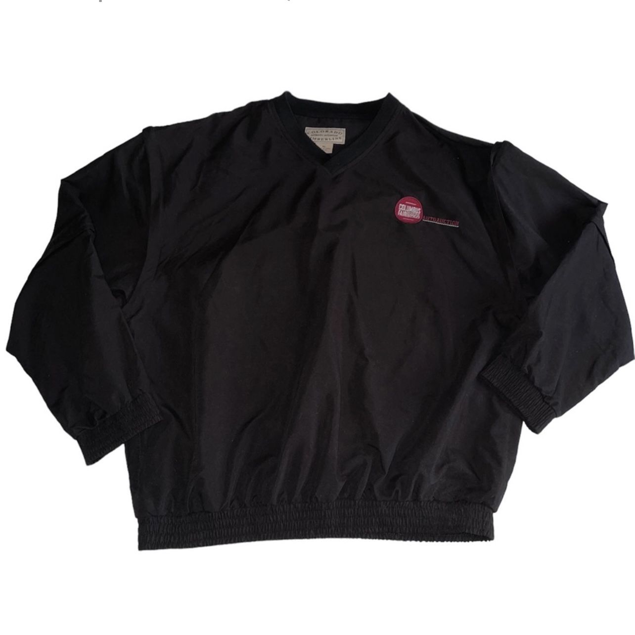 Colorado Timberline Black Pullover Zippered Sleeve Auto Auction Shirt Jacket XL