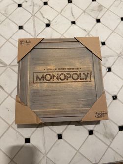 NEW Sealed Monopoly Rustic Series Wooden Board Game Hasbro C2320