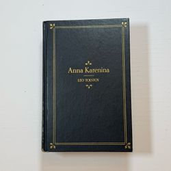 Vintage Anna Karenina Leo Tolstoy Hardcover Decorative Coffee Table Book