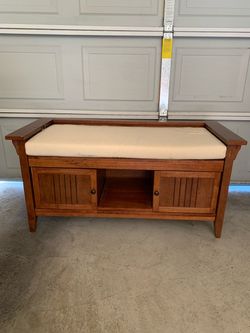 Bench with cushion