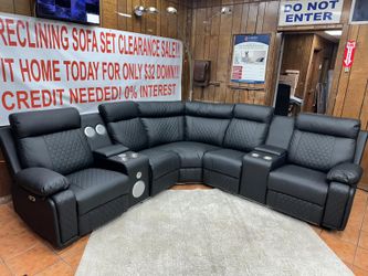 Power Reclining Sectional Sofa ON CLEARANCE ONLY $1329