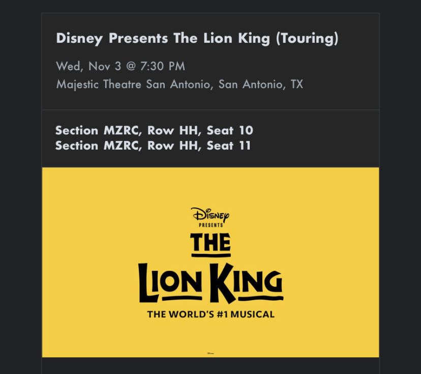 Lion King by Disney