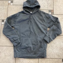 NEW Men’s Gray Fleece Hoodie Sweatshirt Size L
