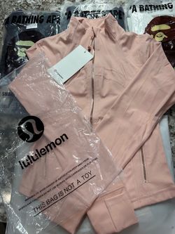 Pink lululemon cropped jacket
