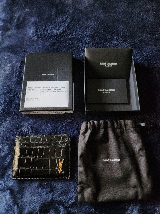 2020-21 Saint Laurent YSL Tin Mon Card Holder