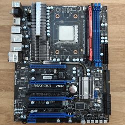 MSI 790FX-GD70 Motherboard AMD Athlon X3 4GB DDR3 For PC Desktop Computer Gaming Retro