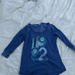 Blue Hollister 3/4 Sleeve 1922 Top