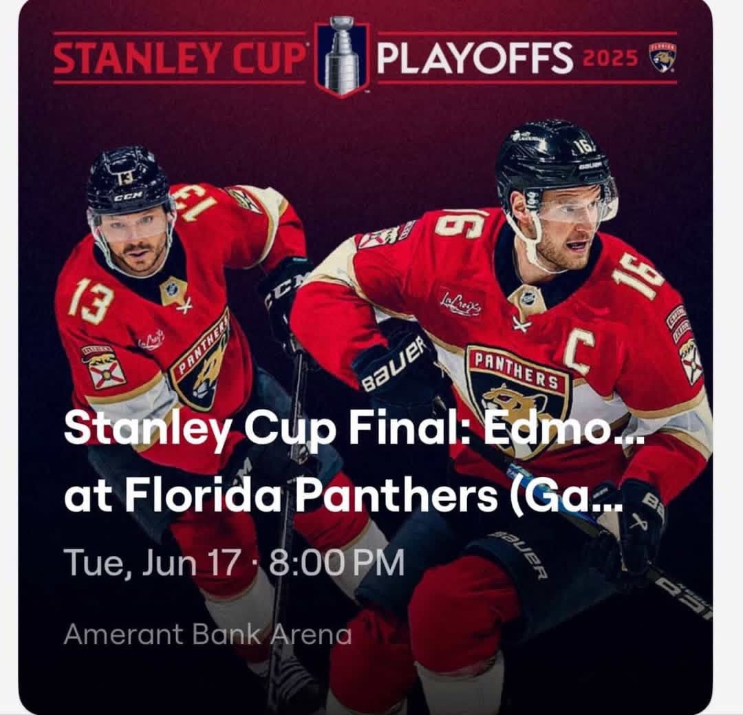 Stanley Cup Final: Edmonton Oilers at Florida Panthers (Game 6 - Home Game 3)