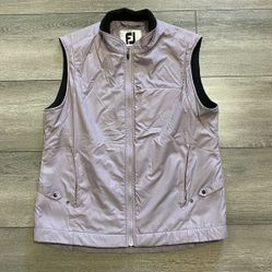 WOMEN’S Footjoy Purple Golfing Golf Fleece Lined Vest Sz Medium Fj 