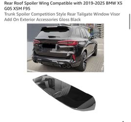 BMW X5 G05 Rear Roof Spoiler Wing Gloss Black
