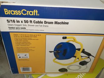 Brasscraft 50 ft cable drum machine
