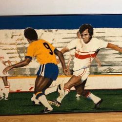 Vintage 1977 Klaus Heider Soccer Print