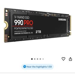 Samsung 990 Pro NVMe SSD PCIe 2TB