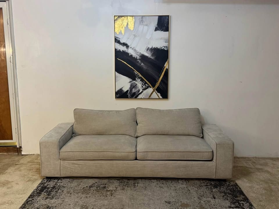 Beige 2-Seater Sofa