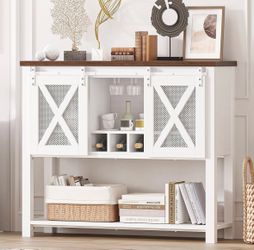 Brand New Farmhouse Coffee Bar / Wine Cabinet