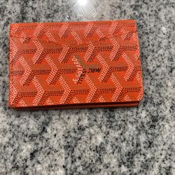 goyard wallet orange