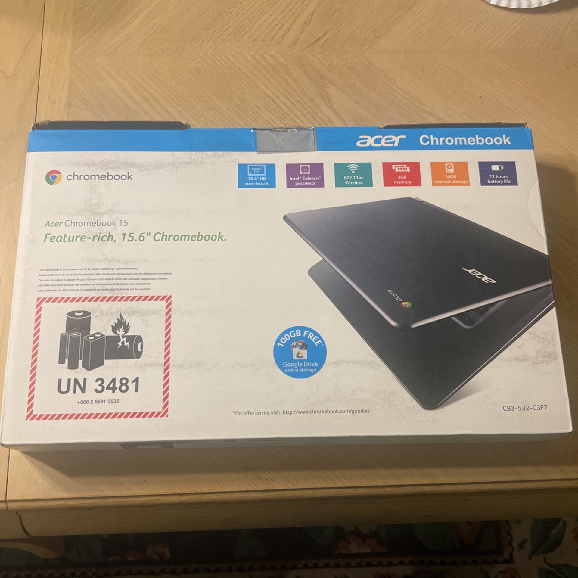 15.6 Inch ACER Chromebook Laptop