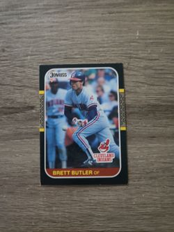 1987 Donruss Brett Butler Cleveland Indians Baseball Card