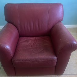 Red Leather Chair