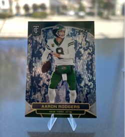 2024 Panini Totally Certified Aaron Rodgers Blue Camo Parallel /50 (New York Jets)