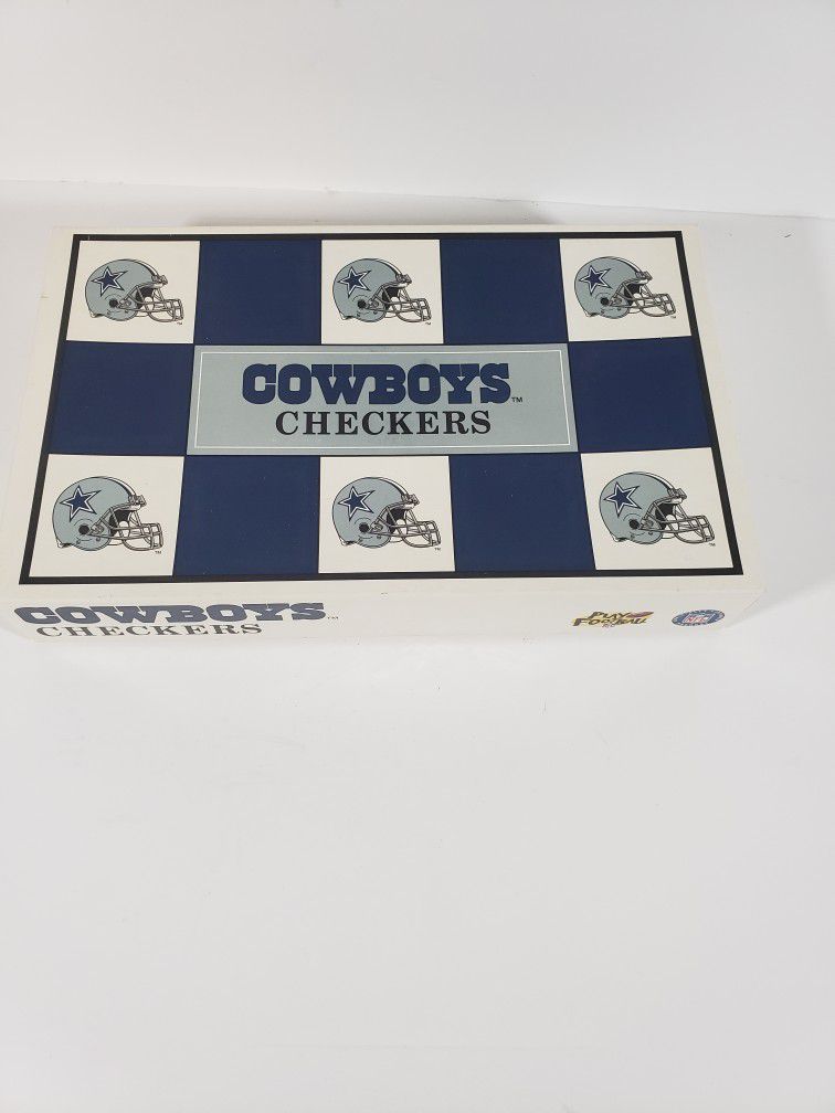 Vintage 1993 Cowboys Checkers Game NFL Dallas Cowboys vs San Francisco 49ers