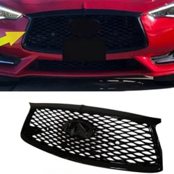 Infiniti Q60 2017-2023 Gloss Black front grille