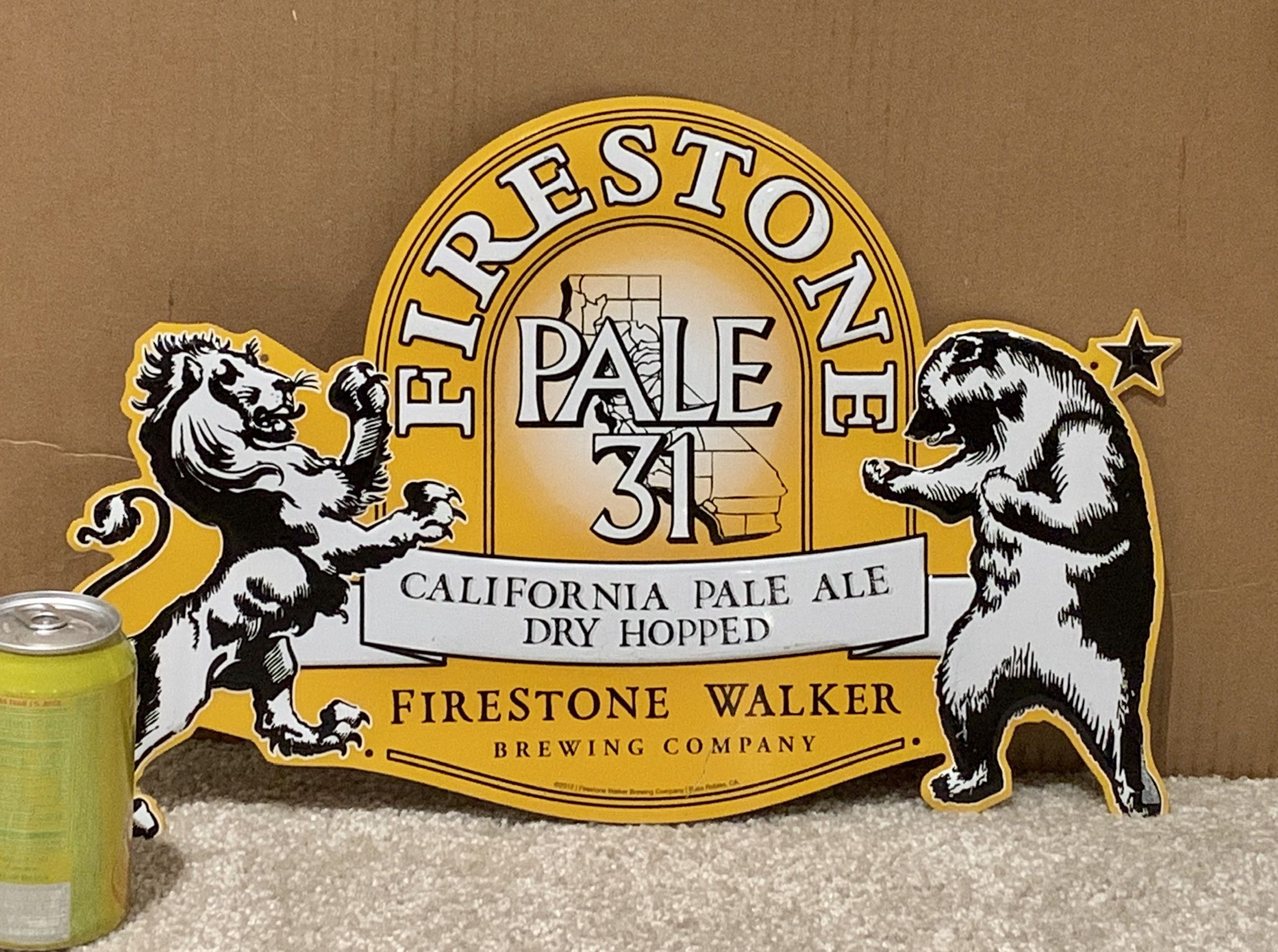Firestone Walker Pale 31 Pale Ale Metal bar sign 