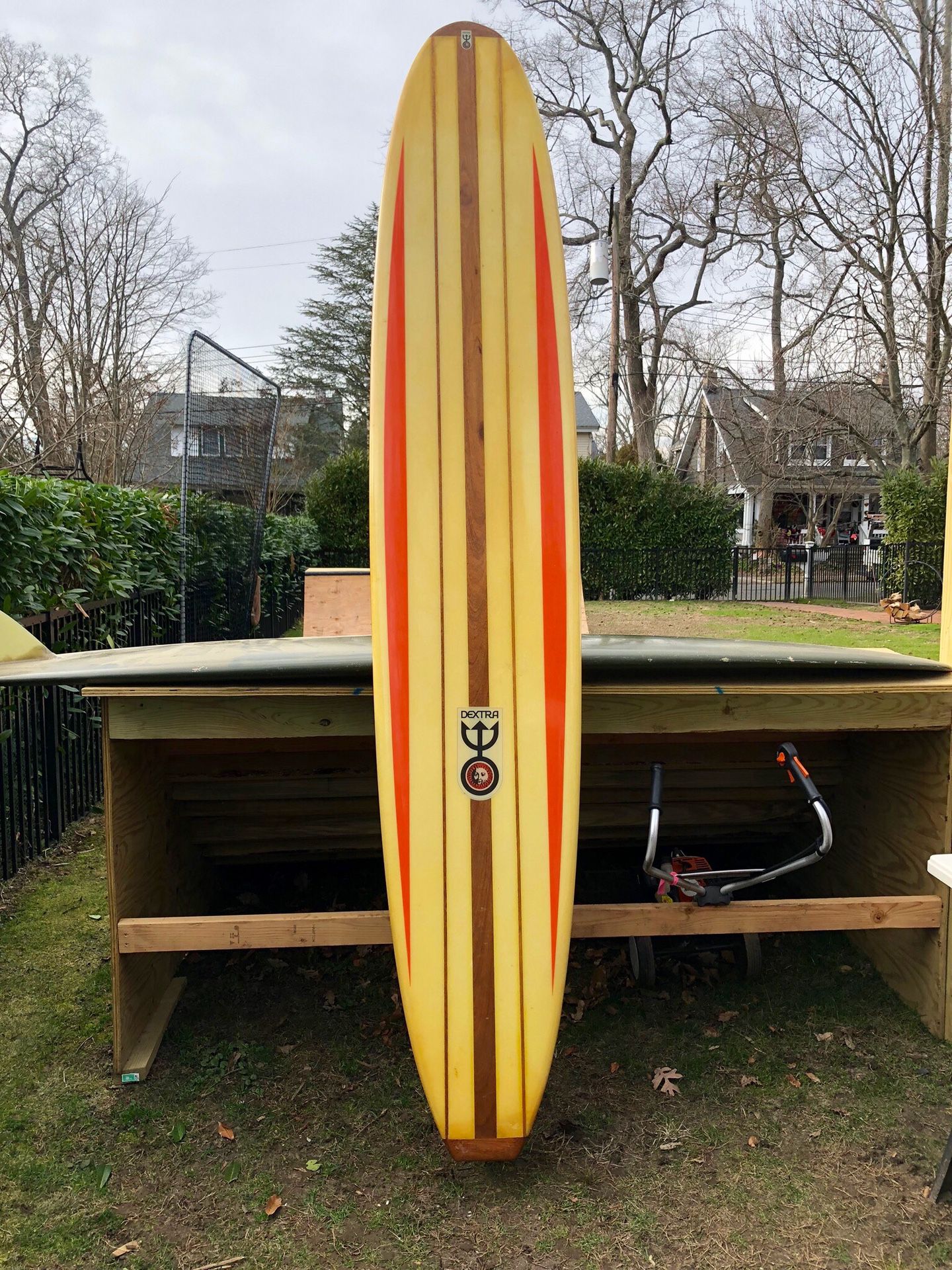 Vintage dextra surfboard