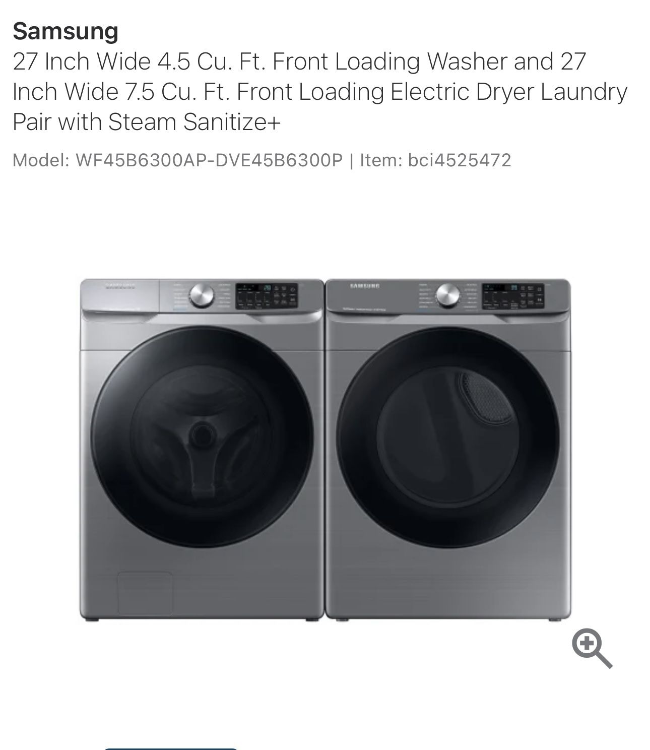 Samsung Washer And Dryer 