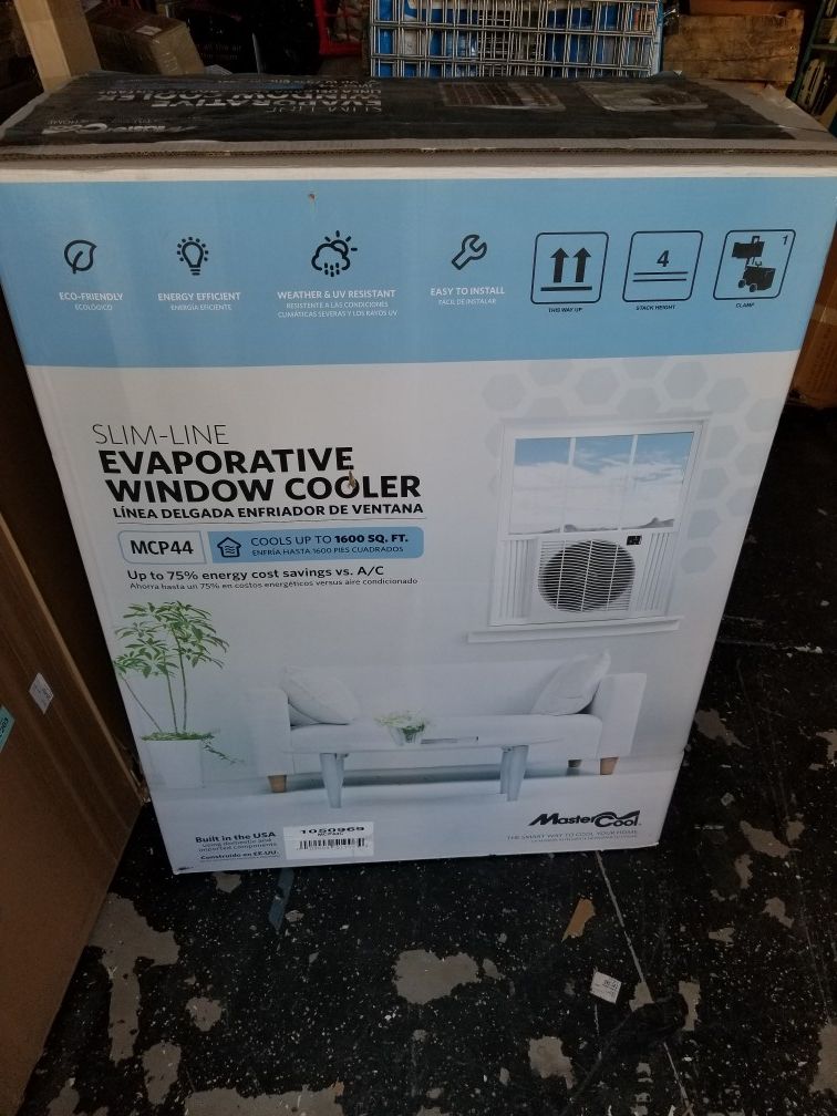 MasterCool Window Evaporative Cooler Slim-Line - New