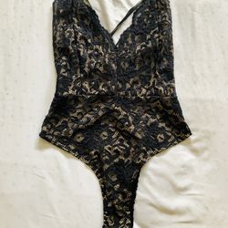 black lace body suit