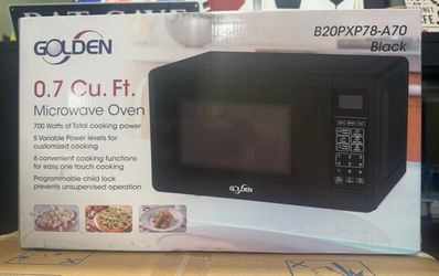 🔥 BRAND NEW GOLDEN 0.7 CU. FT. MICROWAVE