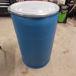 Food grade 60 gallon removable lid barrels 