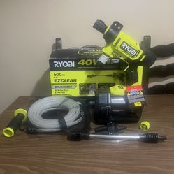 Ryobi 40v Brushless 600 Psi Power Cleaner 