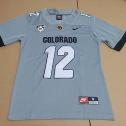 Travis Hunter Colorado Grey Stitched Jersey No. 12
