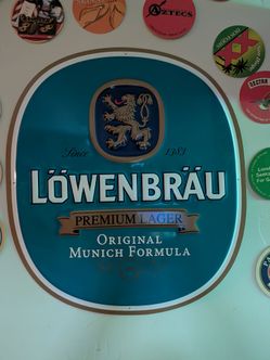 Lowenbrau bar tin