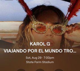 Karol G concert floor seat ticket