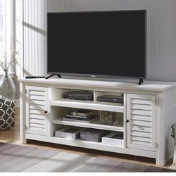 Ashley Furniture White Large TV Stand