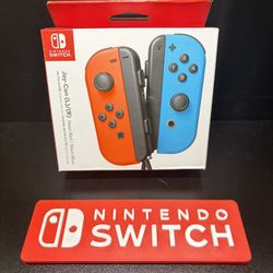 Nintendo Switch Joy-Con OEM Wireless Controllers BRAND NEW Sealed (Red & Blue)