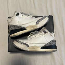 Jordan 3 Retro White Cement Reimagined PS Size 12c USED
