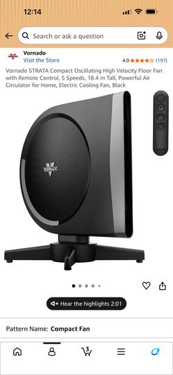 Vornado oscillating fan