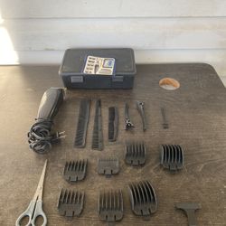 WAHL # NAC Electric Professional Clippers W/ Most Sizes & CORD, PLASTIC BOX.