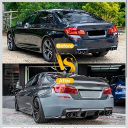 Rear Spoiler Compatible with 2010-2016 BMW 5-Series F10 / F10 M5 Sedan