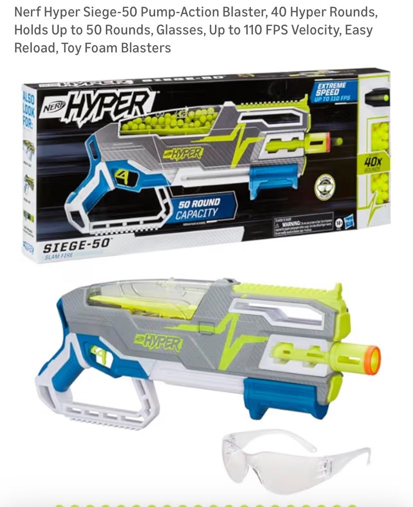 Nerf Gun Siege 50 - New In Box -$15